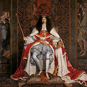 Archivo:Charles II of England in Coronation robes