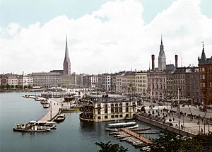 Archivo:Hamburg Jungfernstieg (1890-1900)