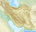 Iran relief location map