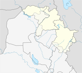 Erbil ubicada en Kurdistán iraquí