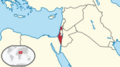 Israel in its region (pre 1967 territory)