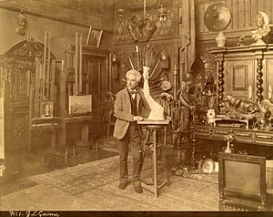 Archivo:Jean-Léon Gérôme in his studio