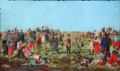 Jose Luis Blanes - Batalla de las piedras-Rendicion de posadas-boceto