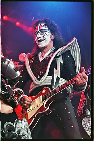 KISS lead guitarist Ace Frehley performing with KISS during their Farewell Tour in Bakersfield, CA.jpg
