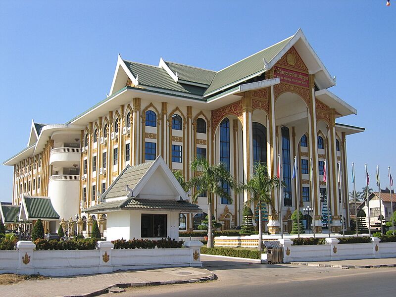 Lao National Cultura Hall Vientiane Laos