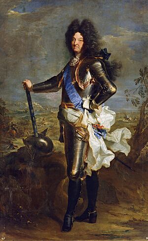 Archivo:Louis XIV of France in armour (by Hyacinthe Rigaud) - Museo del Prado