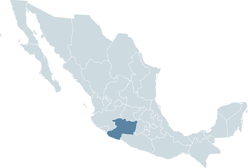 Mexico map, MX-MIC