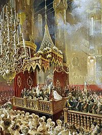Archivo:Mihály Zichy - Coronation of Alexander II (1857, Hermitage) detail 01