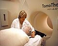 Patient prepared for radiation therapy