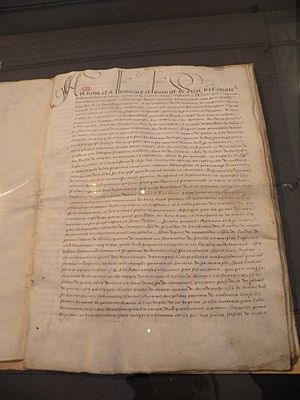 Archivo:Soubise - traité de madrid signé entre Francois Ier et charles Quint 14 janvier 1526