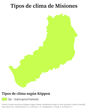 Archivo:Tipos de clima de Misiones (Köppen)
