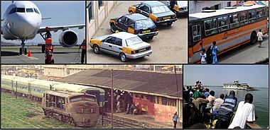 Archivo:Transporte público de Ghana – Public Transport in Ghana (collage)