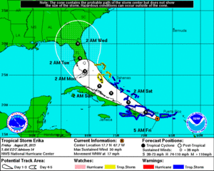 Archivo:Tropical Storm Erika 2015 forecast advisory 14