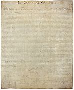 USA declaration independence