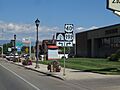 US Routes 40 and 191 approaching Utah State Route 121