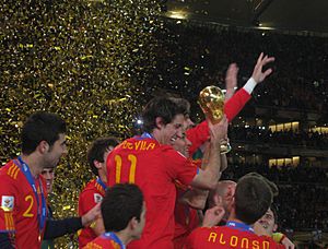 2010 FIFA World Cup Spain with cup.JPG