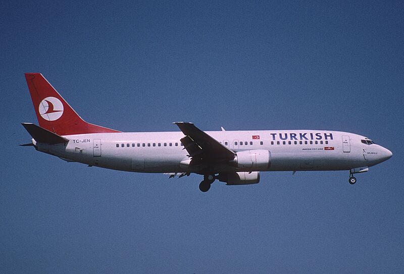 56bw - Turkish Airlines Boeing 737-400; TC-JEN@ZRH;27.05.1999 (8353056009)