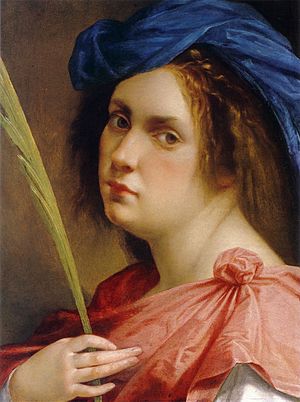 Archivo:Artemisia Gentileschi Selfportrait Martyr