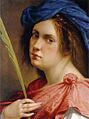 Artemisia Gentileschi Selfportrait Martyr