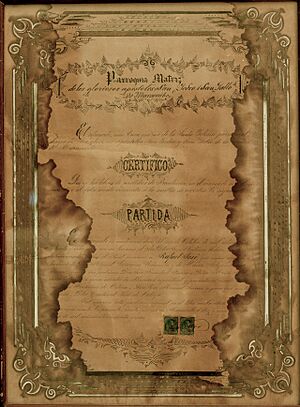 Archivo:Bautism certified of Urdaneta General