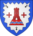 Blason ville fr Saint-Cyr-sur-Menthon (Ain)