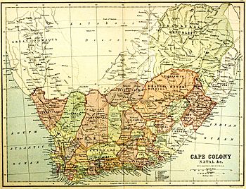 Archivo:Cape Colony map 1876 - Eve of Confederation Wars