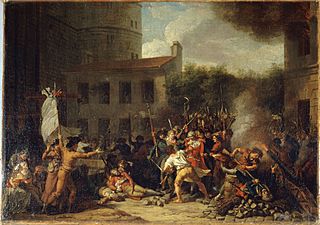 Archivo:Charles Thévenin - Prise de la Bastille, le 14 juillet 1789 - P572 - Musée Carnavalet