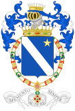 Coat of Arms of the 2nd Count of Cortellazzo and Buccari (Order of Isabella the Catholic).svg