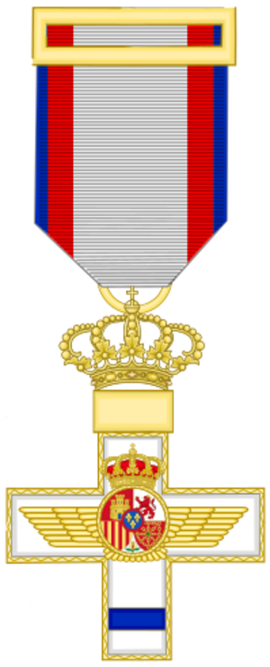 Archivo:Cross of the Aeronautical Merit (Spain) - Blue Decoration