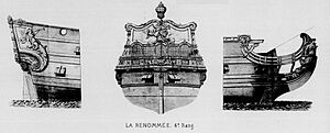 Archivo:Décorations du vaisseau français la Renommée 1698