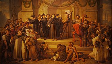 Archivo:Der Anschlag von Luthers 95 Thesen