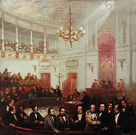 Archivo:Escena congreso de los diputados siglo XIX Eugenio Lucas Velázquez