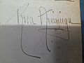 Firma de Rosa Arciniega en 1944