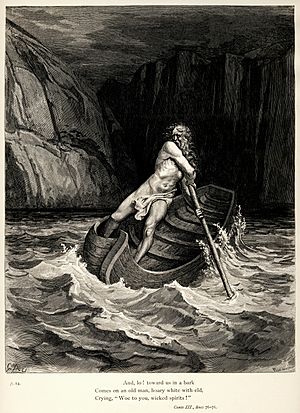 Archivo:Gustave Doré - Dante Alighieri - Inferno - Plate 9 (Canto III - Charon)