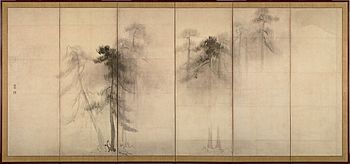 Archivo:Hasegawa Tohaku - Pine Trees (Shōrin-zu byōbu) - left hand screen