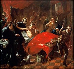 Archivo:Ignacio raeth-san ignacio atendiendo a un enfermo