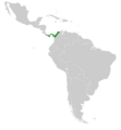 Lepidopyga coeruleogularis map
