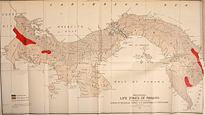 Archivo:Life zones of Panama map - Smithsonian miscellaneous collections (1921) (14781989791)