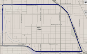 Archivo:Map of Valley Village, Los Angeles, California