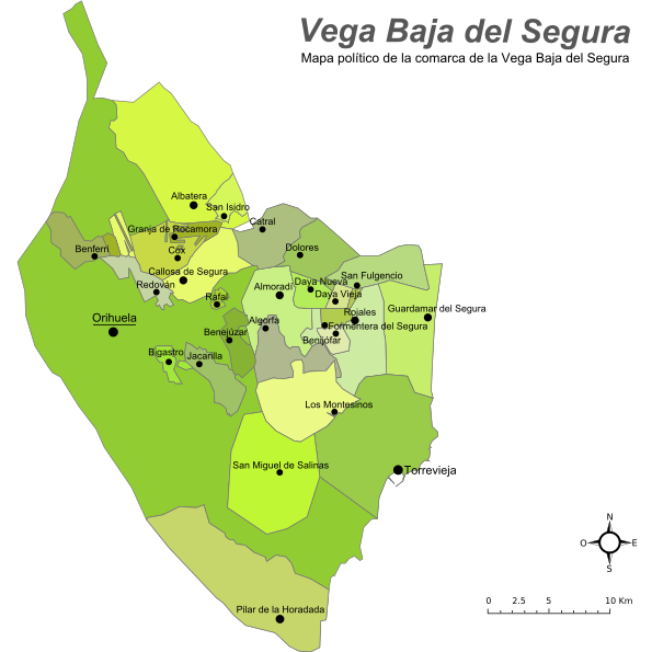 Archivo Mapa político de la Vega Baja del Segura
