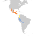 Myiodynastes luteiventris map