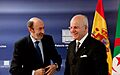 Pérez Rubalcaba recibe al ministro de Asuntos Exteriores de Argelia. Pool Moncloa. 18 de febrero de 2011