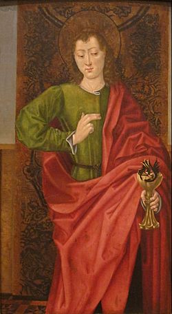 Archivo:Saint John the Evangelist by the Master of Saint Nicholas, San Diego Museum of Art