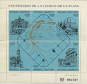 Archivo:Sello La Plata 1982 (Centenario)
