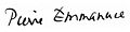 Signature de Pierre Emmanuel