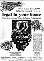 Vine-Glo ad (Chicago Tribune)
