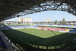 Archivo:İlham Əliyev Bakıda “8 KM” stadionunun açılışında iştirak etmişdir (1)
