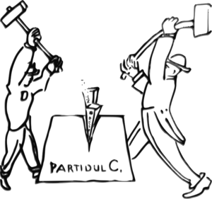 Archivo:Anti-factionalist cartoon by unknown PCdR member, Gorikovo, Dec. 1931