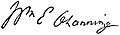 Appletons' Channing William Ellery signature