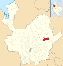 Vegachí ubicada en Antioquia